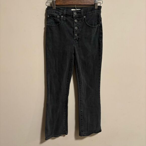 Madewell Cali Demi-Boot Jeans in Bellspring Wash: Button-Front Edition- Size 26 - Picture 4 of 7